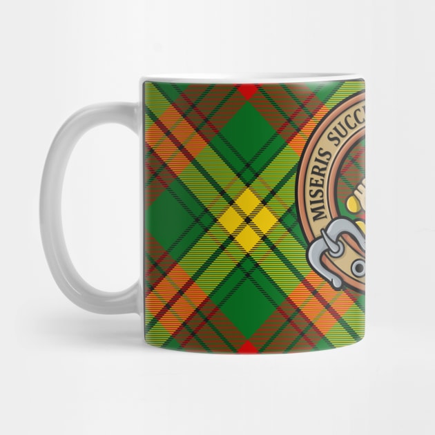 Clan MacMillan Crest over Tartan by sifis